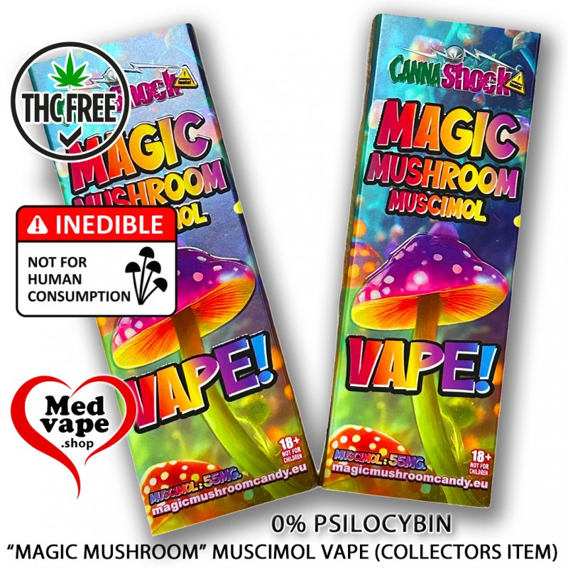 MAGIC MUSHROOM MUSCIMOL VAPE - CANNASHOCK THC WEED LEGAL MARIJUANA